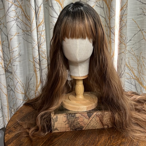 29. Auburn Very Long Gentle Waves Wig adjustable cap - Picture 1 of 2
